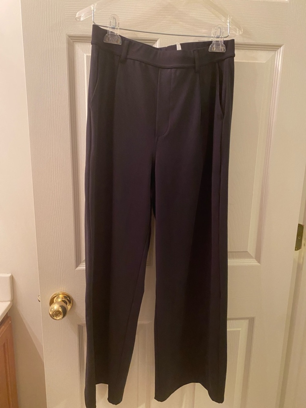 Halara Classic Black Wide-Leg Trousers
